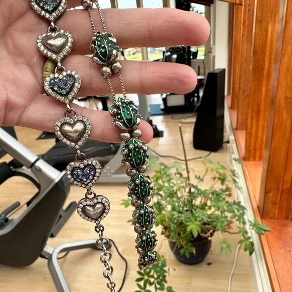 Set of 9 Bracelets including Brighton and Vintage. & cute Heart Embelished Box - Picture 13 of 15